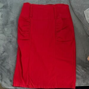 Chic Red Pencil Skirt for Women